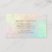 Make-up und Haar Imitate Glitzer auf IMITATEN Gold Visitenkarte (Rückseite)