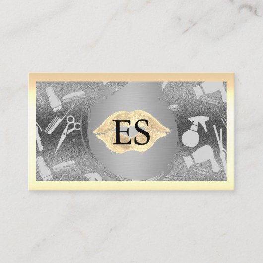 Make-up und Haartools Visitenkarte (Vorderseite)