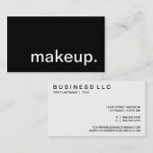 Make-up Visitenkarte (Vorne/Hinten)