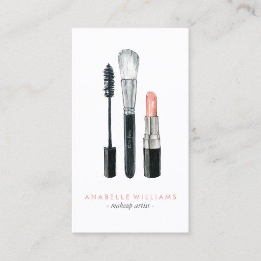 Make-up-Zubehör Visitenkarte (Vorderseite)