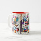 Make-up Zweifarbige Tasse (Vorderseite Links)