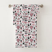 Make-upaufkleber-Muster Badhandtuch Set (Insitu)