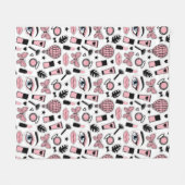 Make-upaufkleber-Muster Fleecedecke (Vorderseite (Horizontal))