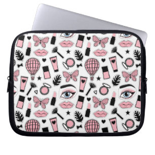 Make-upaufkleber-Muster Laptopschutzhülle