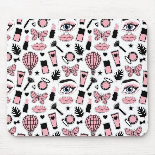 Make-upaufkleber-Muster Mousepad (Vorne)