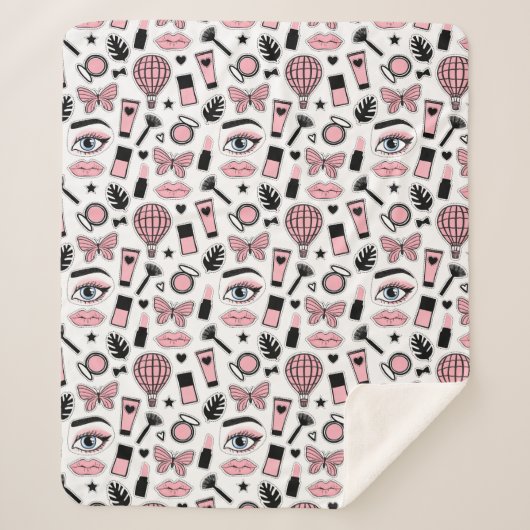 Make-upaufkleber-Muster Sherpadecke (Vorderseite)