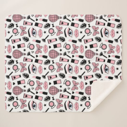 Make-upaufkleber-Muster Sherpadecke (Vorderseite (Horizontal))