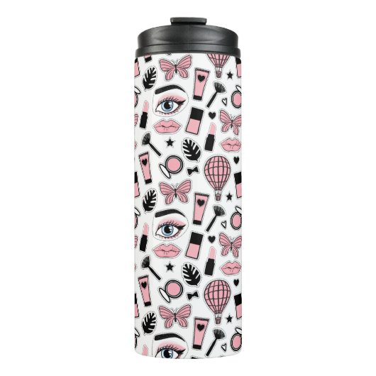 Make-upaufkleber-Muster Thermosbecher (Vorderseite)