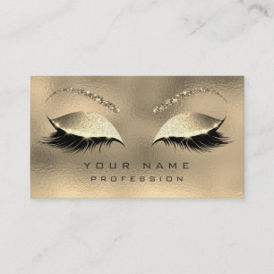 Make-upaugenbrauen-Peitschen-Glitzer-Diamant Visitenkarte