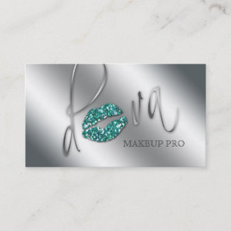 Make-upgeschäfts-Karten-Diva-aquamarine Visitenkarte