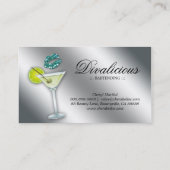 Make-upgeschäfts-Karten-Diva-aquamariner Schein Visitenkarte (Rückseite)