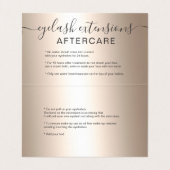 Make-uphaar ChicgoldGlitter ombre Augenfürsorge Visitenkarten (Innenseite Aufgefaltet)