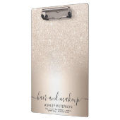 Make-uphaar ChicgoldGlitter ombre metallische Klemmbrett (Links)
