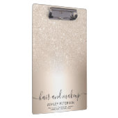 Make-uphaar ChicgoldGlitter ombre metallische Klemmbrett (Rechts)