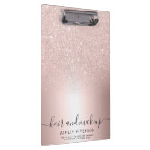 Make-uphaar RosengoldGlitter ombre metallische Klemmbrett (Rechts)