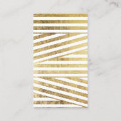 Make-uphallo Typografie-Goldstreifen Visitenkarte (Rückseite)