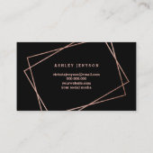 Make-upImitat-Rosen-Goldskript geometrisch Visitenkarte (Rückseite)