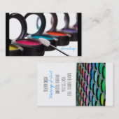 Make-upkosmetische Künstler-Augenschminken Visitenkarte (Vorne/Hinten)