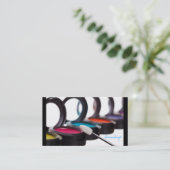 Make-upkosmetische Künstler-Augenschminken Visitenkarte (Stehend Vorderseite)