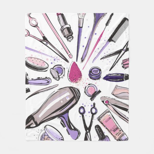 Make-upkreis-Entwurf Fleecedecke (Vorderseite)