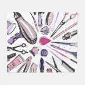 Make-upkreis-Entwurf Fleecedecke (Vorderseite (Horizontal))