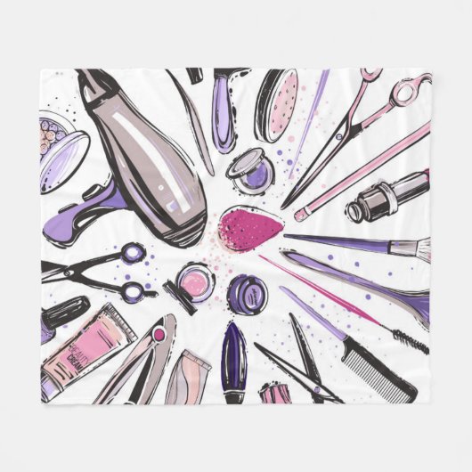 Make-upkreis-Entwurf Fleecedecke (Vorderseite (Horizontal))