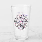 Make-upkreis-Entwurf Glas (Rückseite)