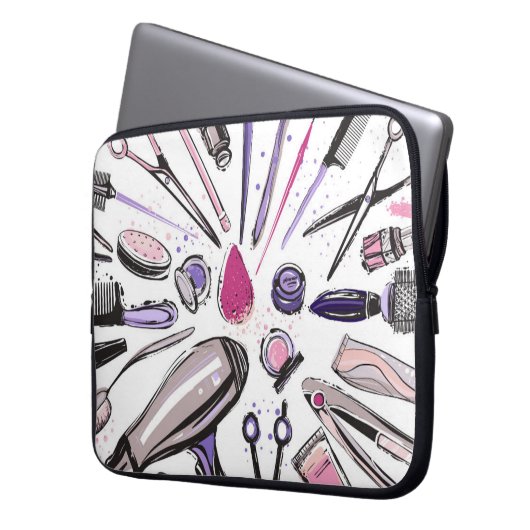 Make-upkreis-Entwurf Laptopschutzhülle (Vorderseite Links)