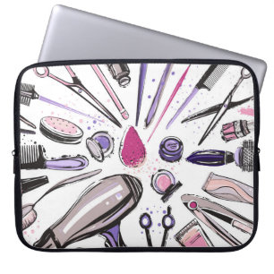 Make-upkreis-Entwurf Laptopschutzhülle