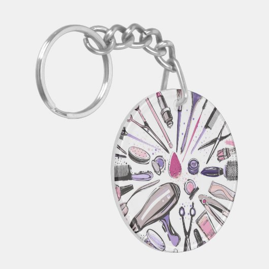 Make-upkreis-Entwurf Schlüsselanhänger (Vorderseite links)