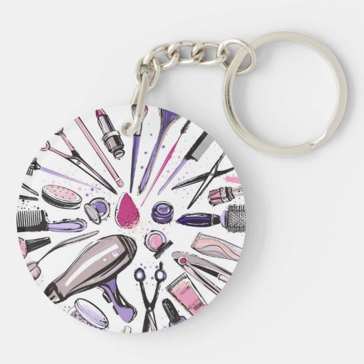 Make-upkreis-Entwurf Schlüsselanhänger (Rückseite)