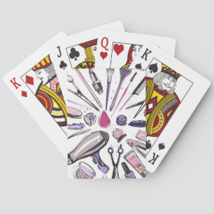 Make-upkreis-Entwurf Spielkarten