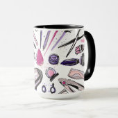 Make-upkreis-Entwurf Tasse (VorderseiteRechts)