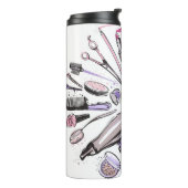 Make-upkreis-Entwurf Thermosbecher (Nach links gedreht)