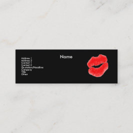 "Make-upkünstler-" Blumen-Visitenkarte II Mini Visitenkarte