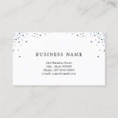 Make-upkünstler-Geschäftskarte mit Glittereffekt Visitenkarte (Rückseite)