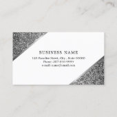 Make-upkünstler-Geschäftskarte mit Glittereffekt Visitenkarte (Rückseite)