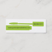 Make-upkünstler-Geschäftskarten Limon Mini Visitenkarte (Rückseite)