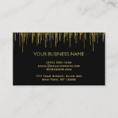 Make-upkünstler-Glitzer-Lippen Visitenkarte (Rückseite)