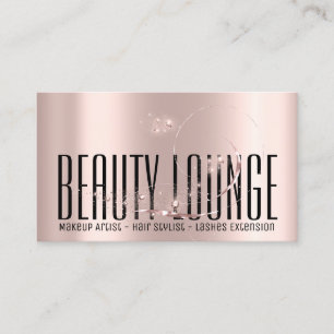 Make-upkünstler-Haareyelash-Wachs-Rose beruflich Visitenkarte