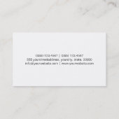 Make-upkünstler-lila Lippen #2 Visitenkarte (Rückseite)