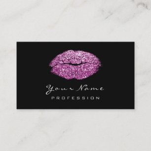 Make-upkünstler-Lippenvioletter lila Visitenkarte
