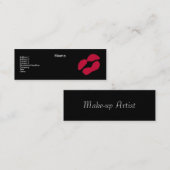 "Make-upkünstler " Mini Visitenkarte (Vorne/Hinten)