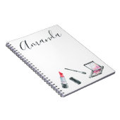 Make-upkünstler-personalisierte kundenspezifische notizblock (Rechte Seite)