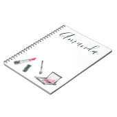 Make-upkünstler-personalisierte kundenspezifische notizblock (Linke Seite)