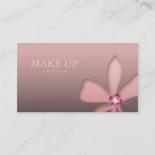 Make-upkünstler-Rosa-Blumen-Diamant Visitenkarte