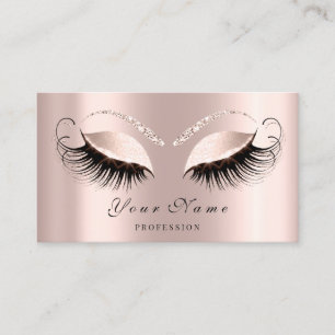 Make-upkünstler-Roseeyelashes-Verabredungs-Karte Terminkarte
