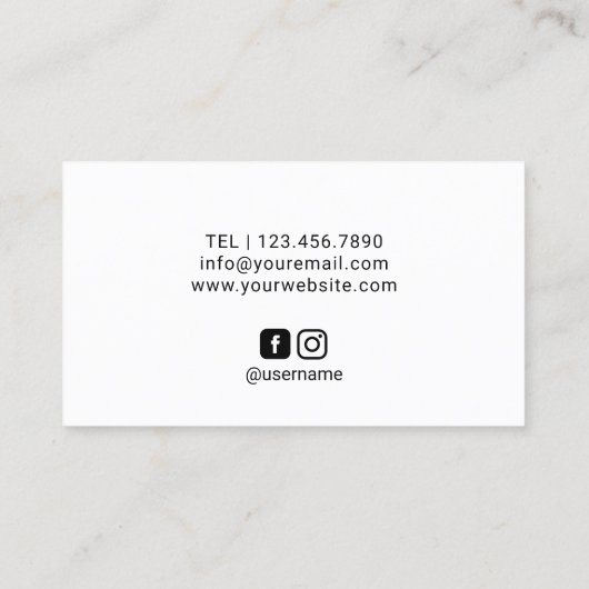 Make-upkünstler-rote Visitenkarte (Rückseite)