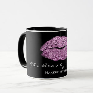 Make-upkünstler-Schönheits-Kuss-Lippenlila Tasse