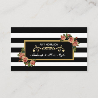 Make-upkünstler-Schönheits-Salon-Vintage Visitenkarte